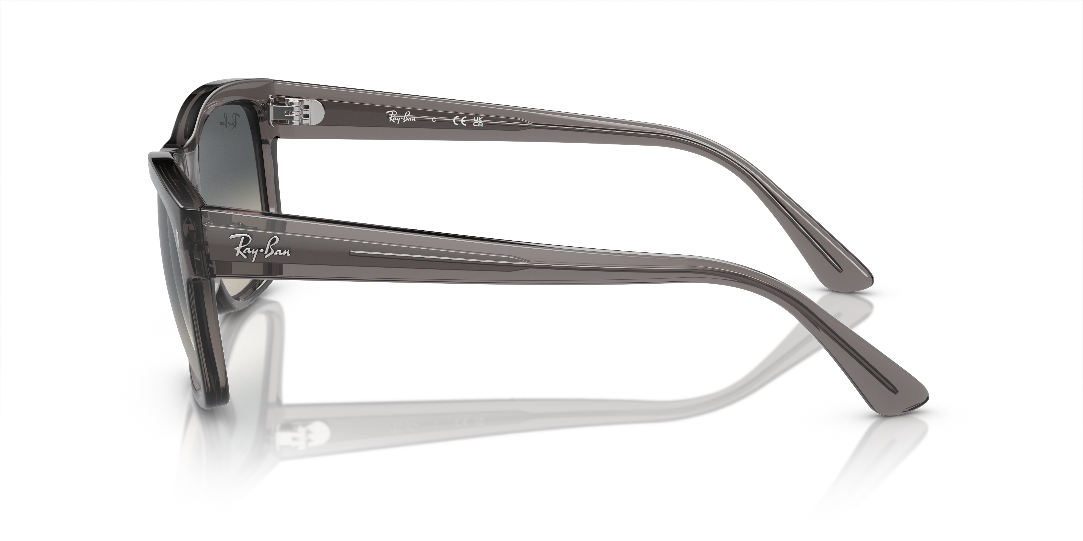 RB4428 Opal Dunkelgrau KunststoffSunglass Frames von B24, Seitenansicht