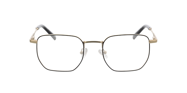 Blake Satijngoud  &  zwart MetaalEyeglass Frames van B24, Vooraanzicht