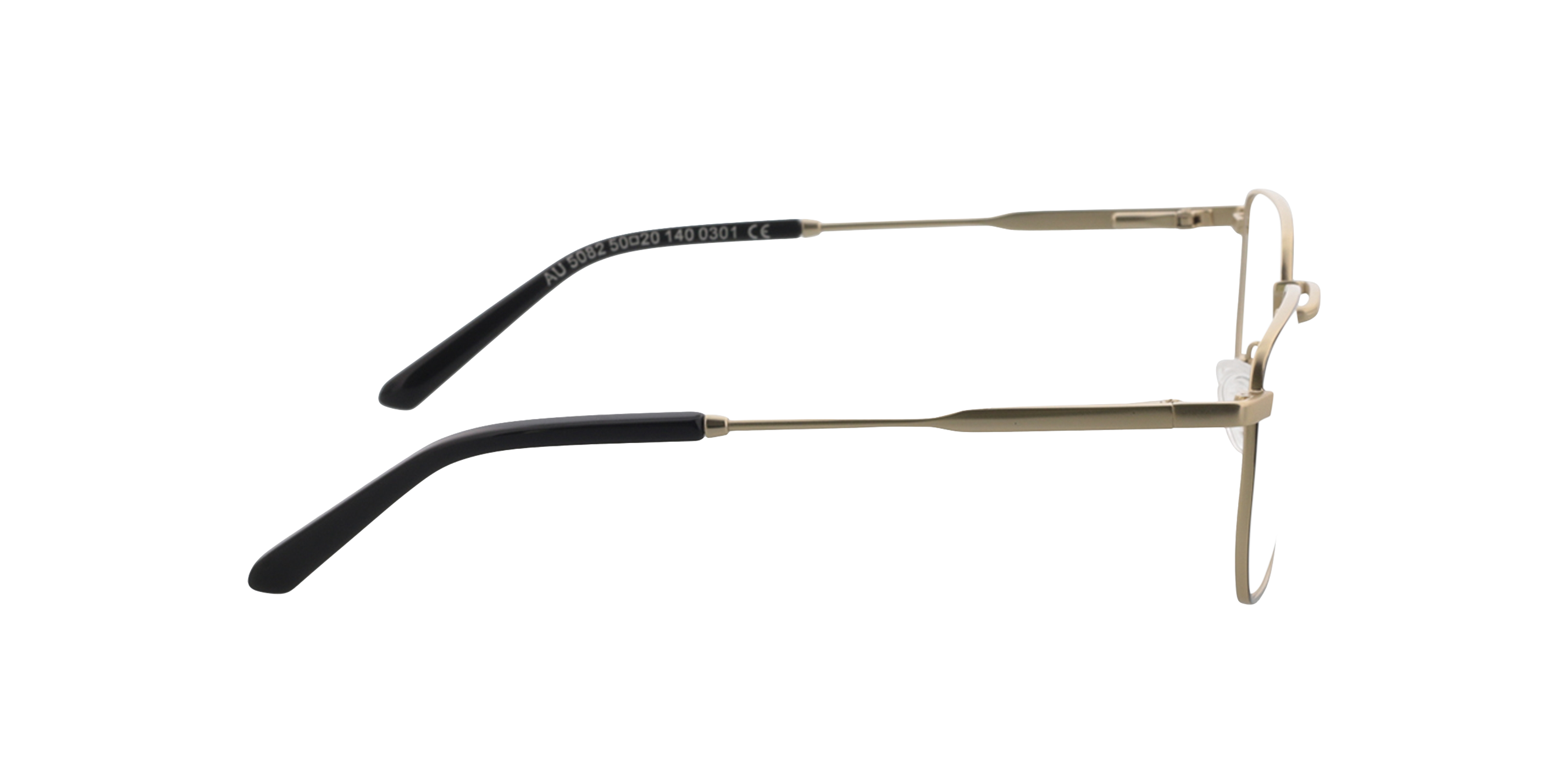 Blake Satin Gold  &  Black MetallEyeglass Frames von B24, Seitenansicht