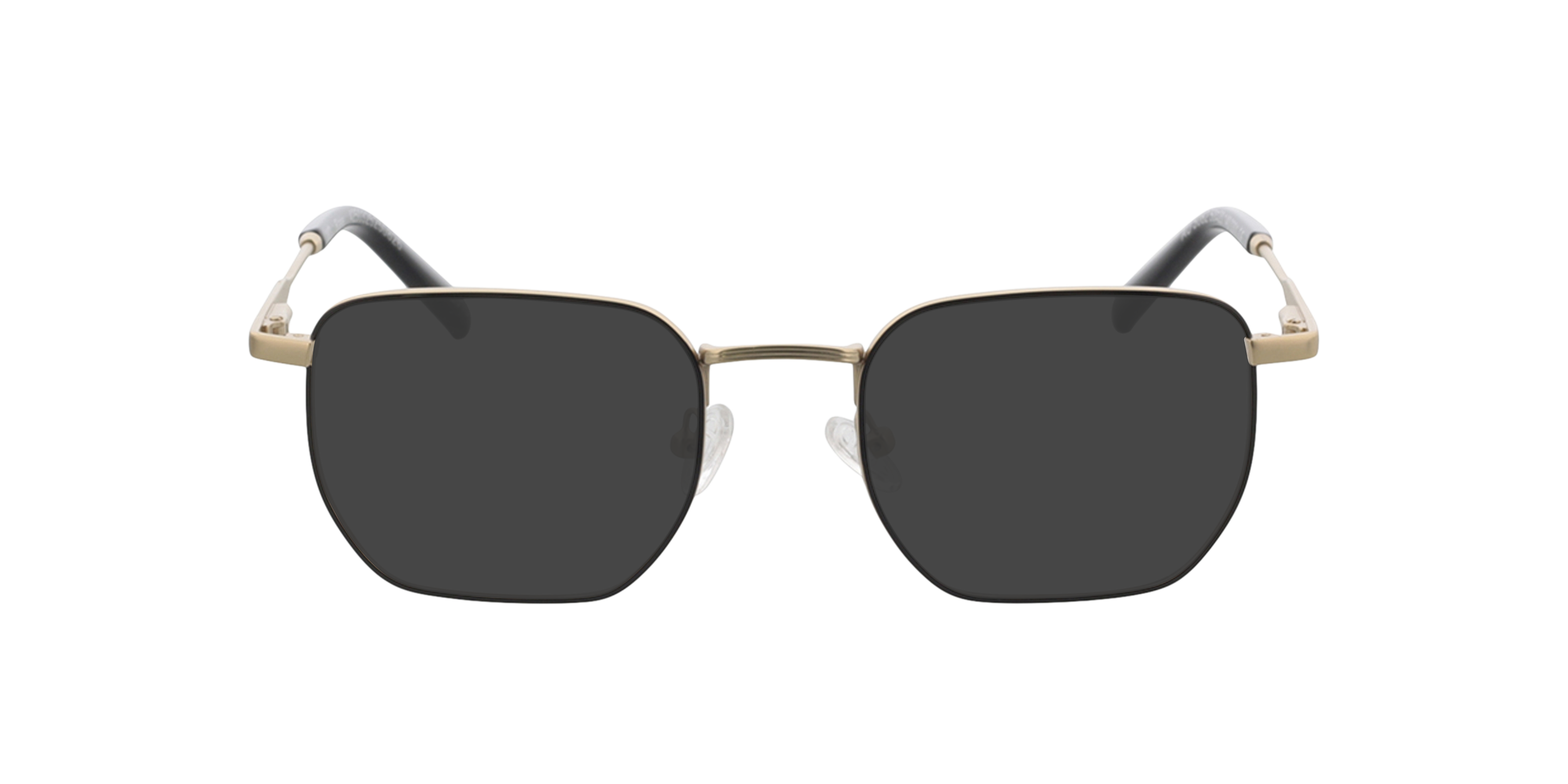 Blake Satin Gold  &  Black MetallEyeglass Frames von B24, mit getönten Gläsern