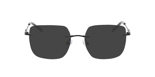 Liberty Zwart & blauw MetaalEyeglass Frames van B24, met getinte lenzen