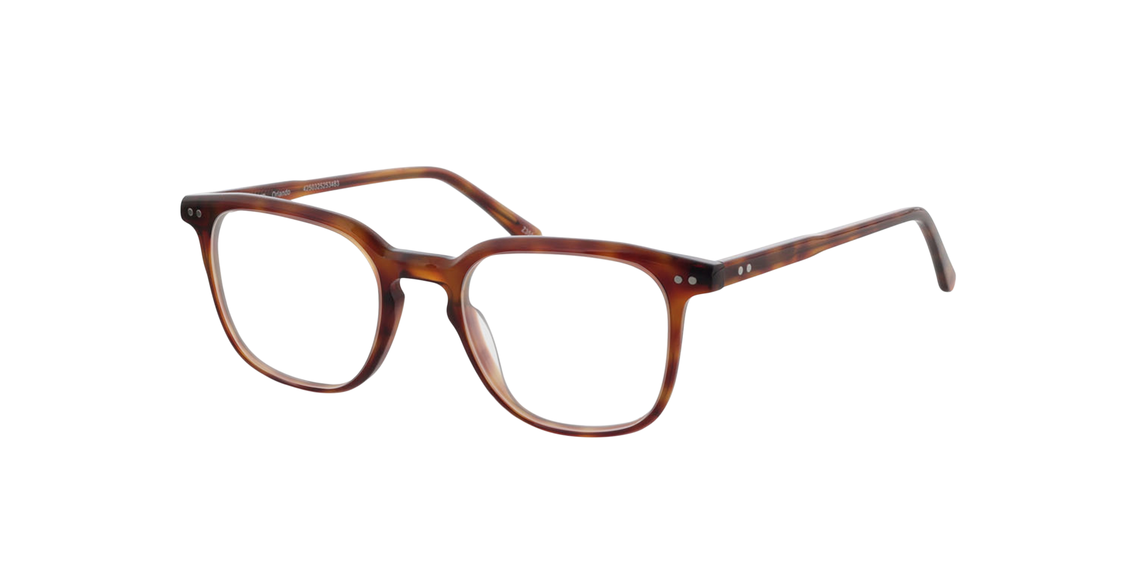 Orlando Havana AcetaatEyeglass Frames van B24, Hoekweergave