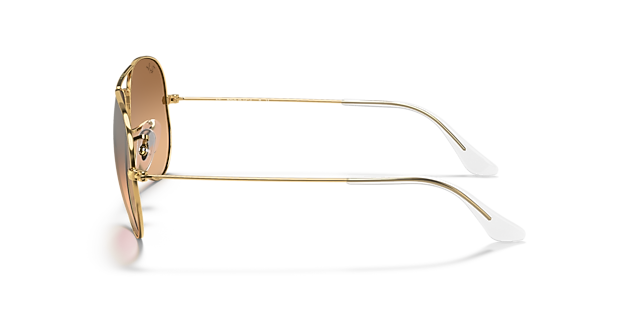 RB3025 Arista goud MetaalSunglass Frames van B24, Zijaanzicht