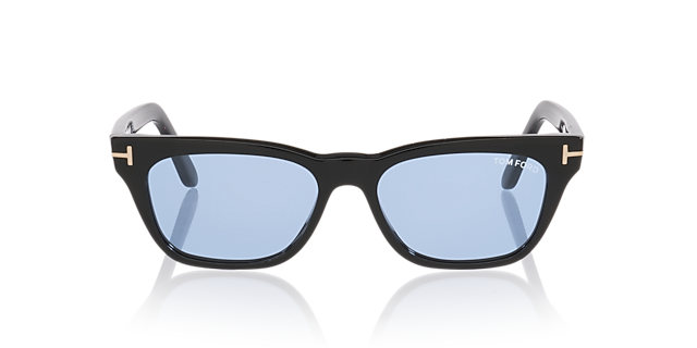 Penn-02 Glänzendes Schwarz AcetatSunglass Frames von B24, Vorderansicht