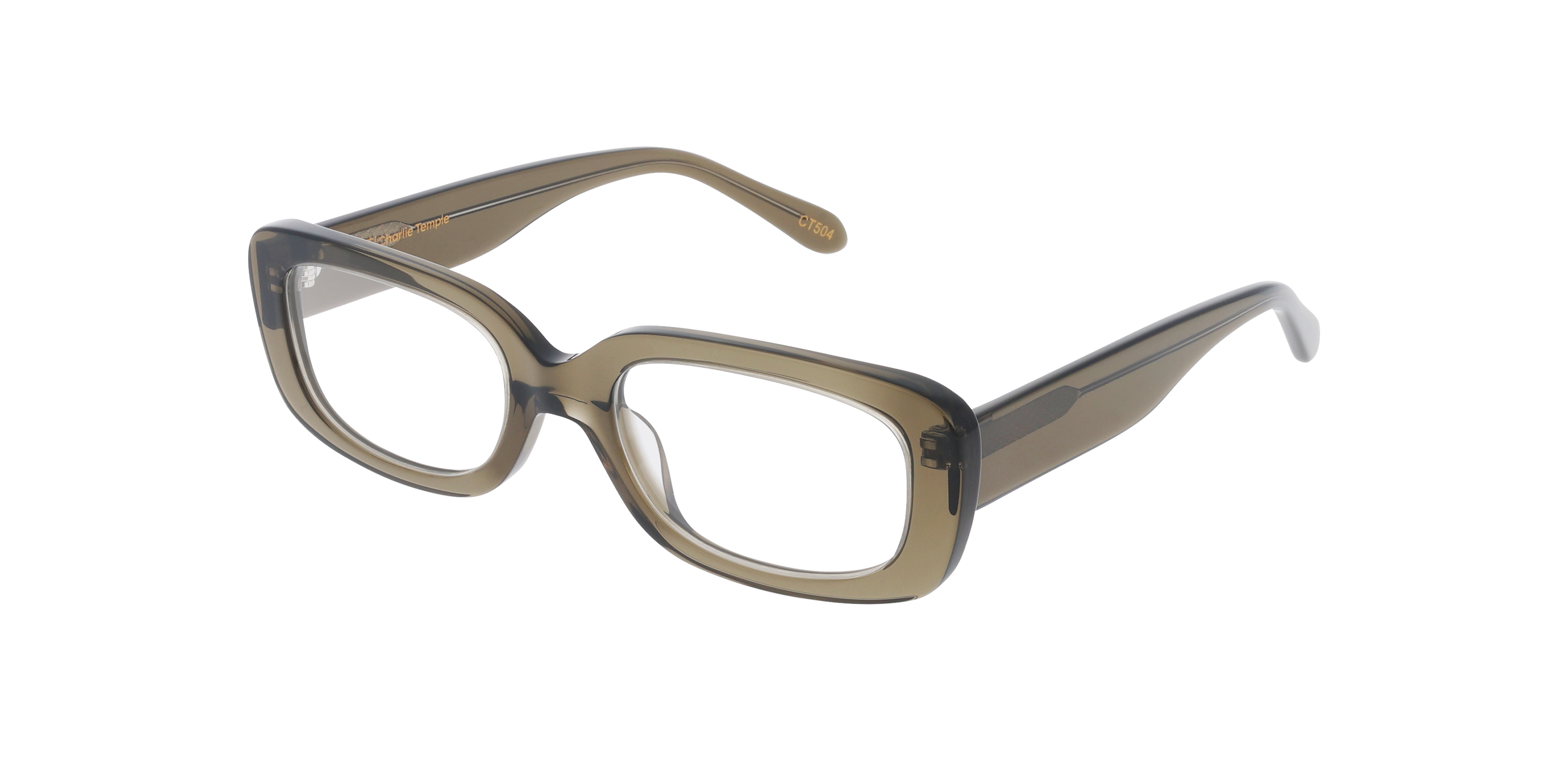 Maddy Crystal Safari AcetatEyeglass Frames von B24, Dreiviertelansicht