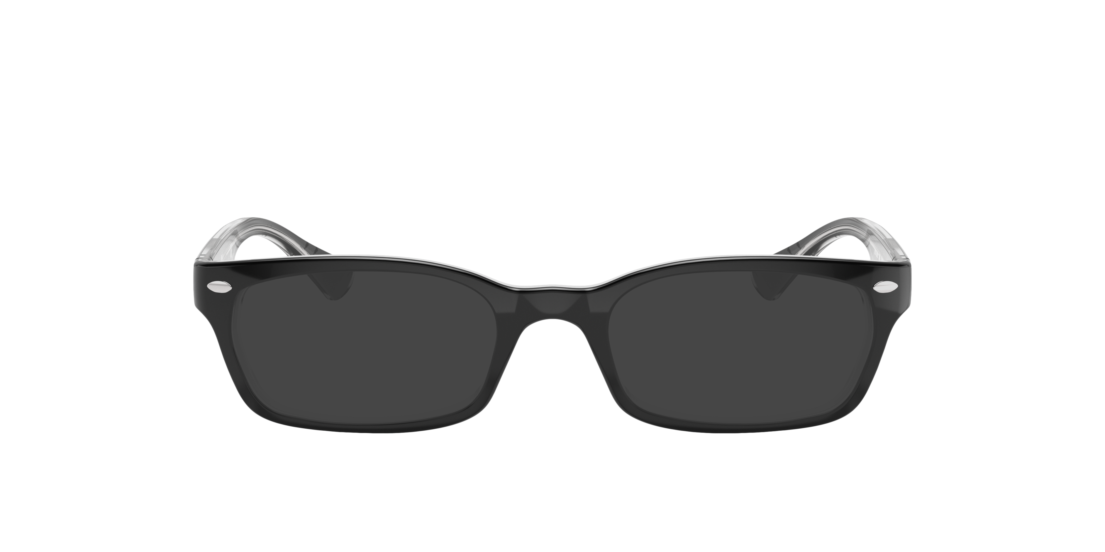 RB5150 Zwart op transparant AcetaatEyeglass Frames van B24, met getinte lenzen