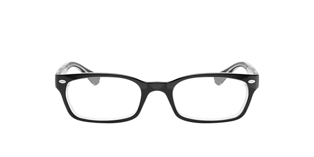 RB5150 Zwart op transparant AcetaatEyeglass Frames van B24, Vooraanzicht