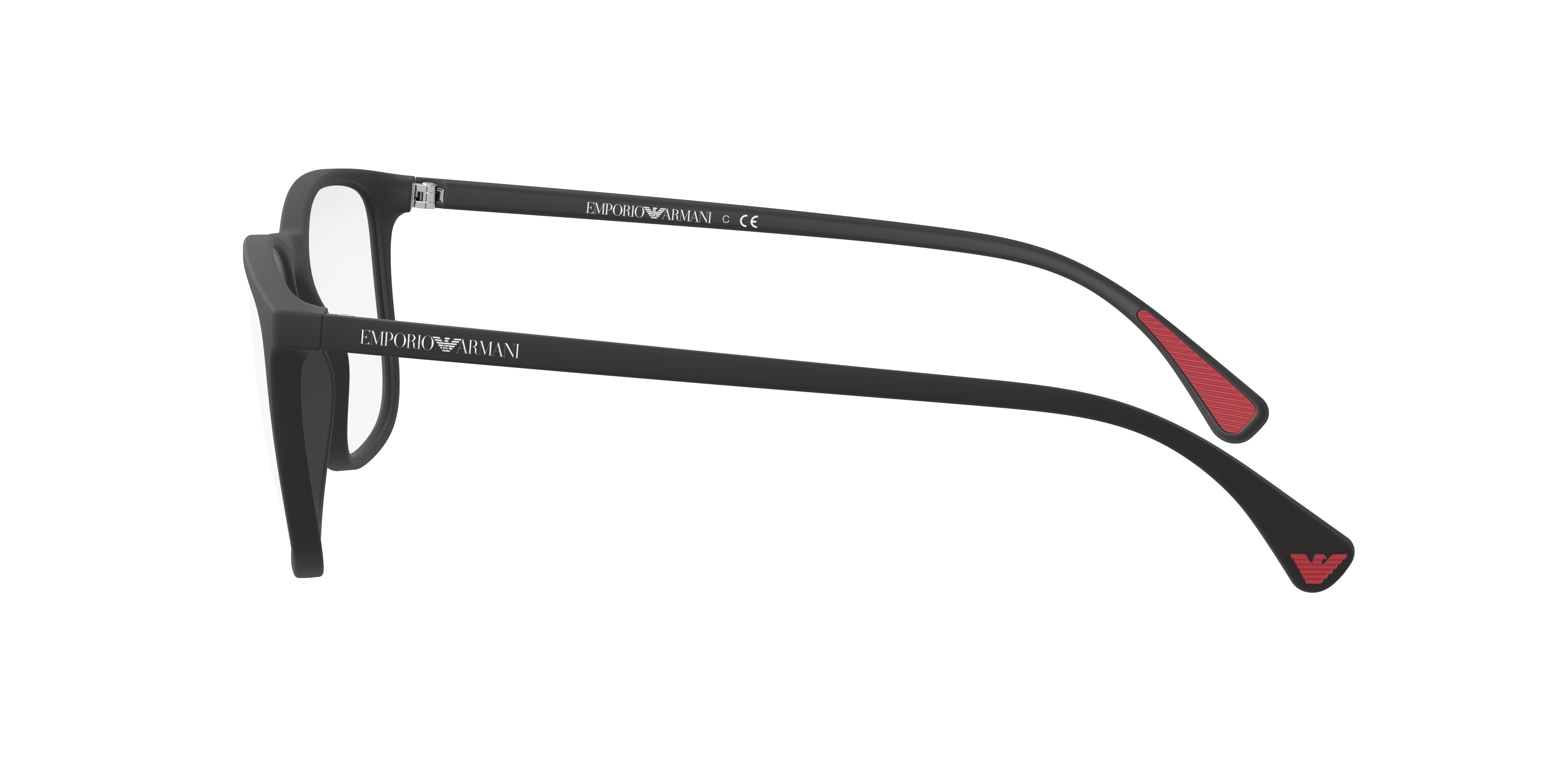 EA3177 Matt Schwarz KunststoffEyeglass Frames von B24, Seitenansicht