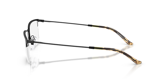 EA1171 Matt Schwarz MetallEyeglass Frames von B24, Seitenansicht