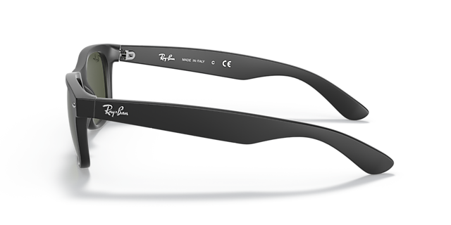 RB2132 Rubber zwart KunststofSunglass Frames van B24, Zijaanzicht