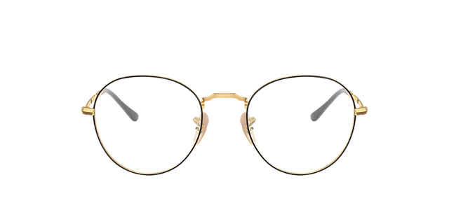 RB3582V Zwart op goud MetaalEyeglass Frames van B24, Vooraanzicht