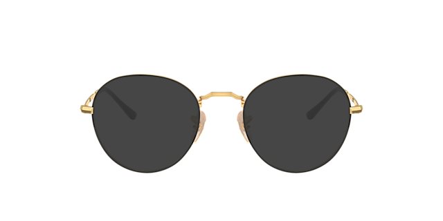 RB3582V Zwart op goud MetaalEyeglass Frames van B24, met getinte lenzen