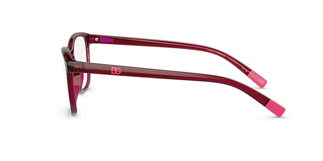 DG5092 Opaal kersenrood KunststofEyeglass Frames van B24, Zijaanzicht