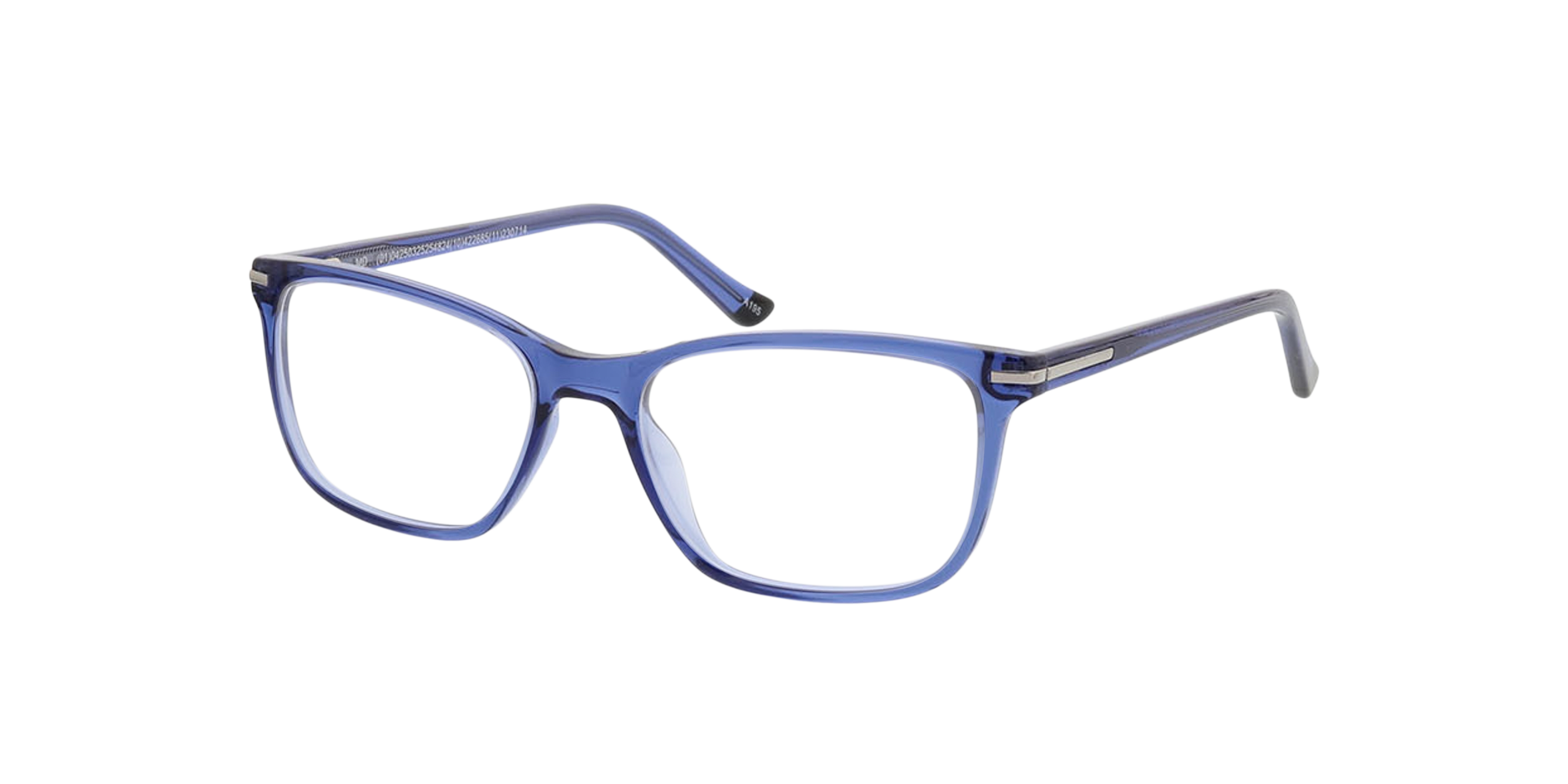 Lexington Kristallblau KunststoffEyeglass Frames von B24, Dreiviertelansicht