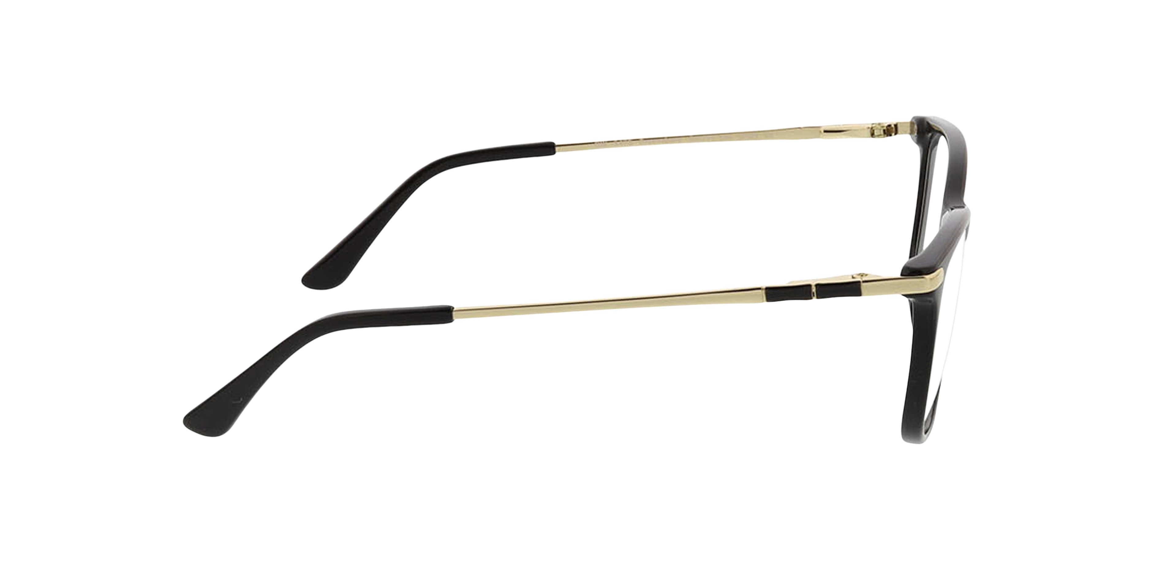 Greensboro Zwart & goud KunststofEyeglass Frames van B24, Zijaanzicht