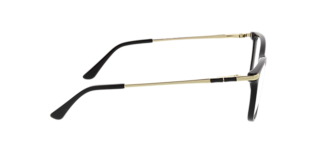 Greensboro Zwart & goud KunststofEyeglass Frames van B24, Zijaanzicht