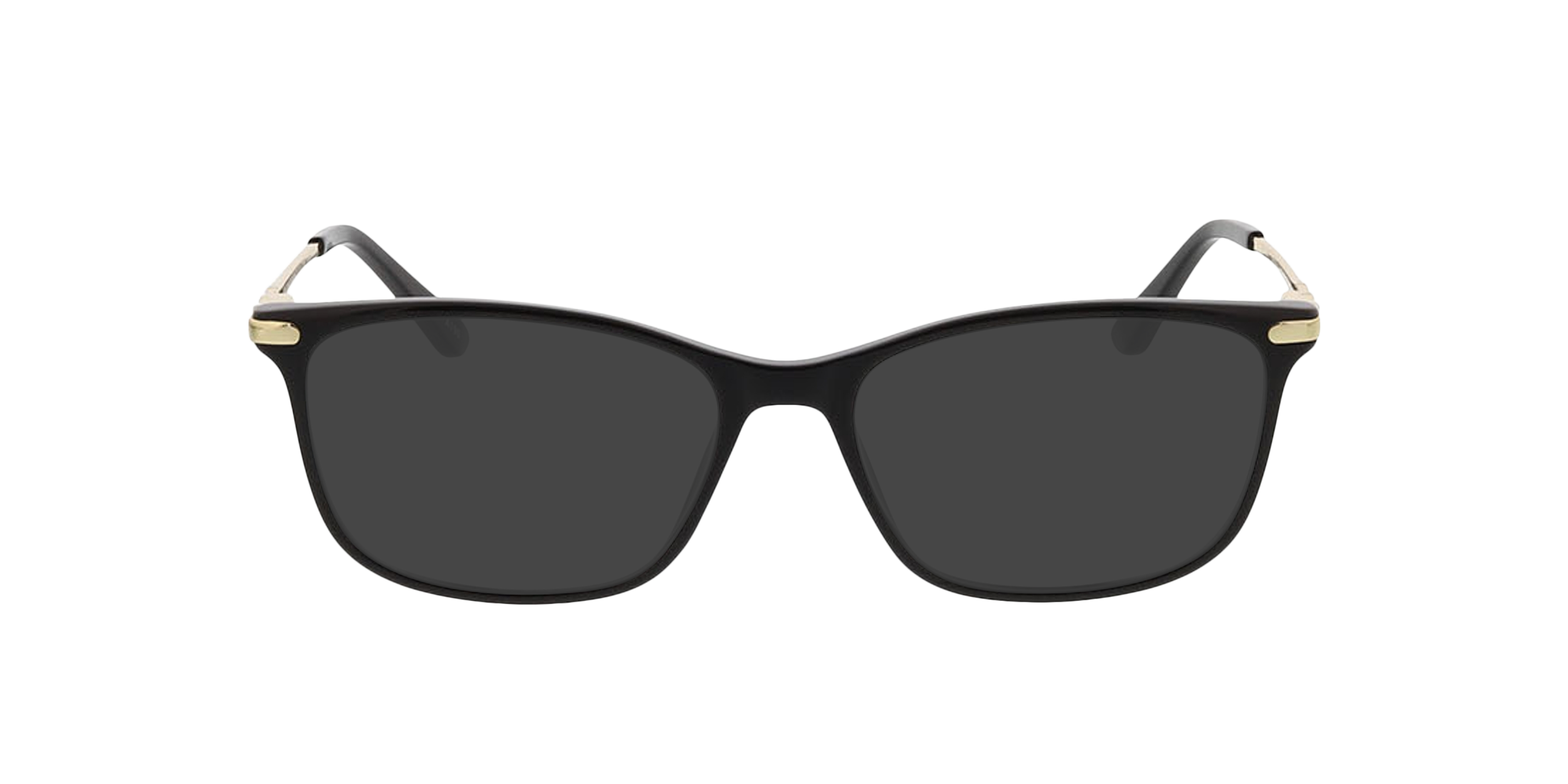 Greensboro Zwart & goud KunststofEyeglass Frames van B24, met getinte lenzen