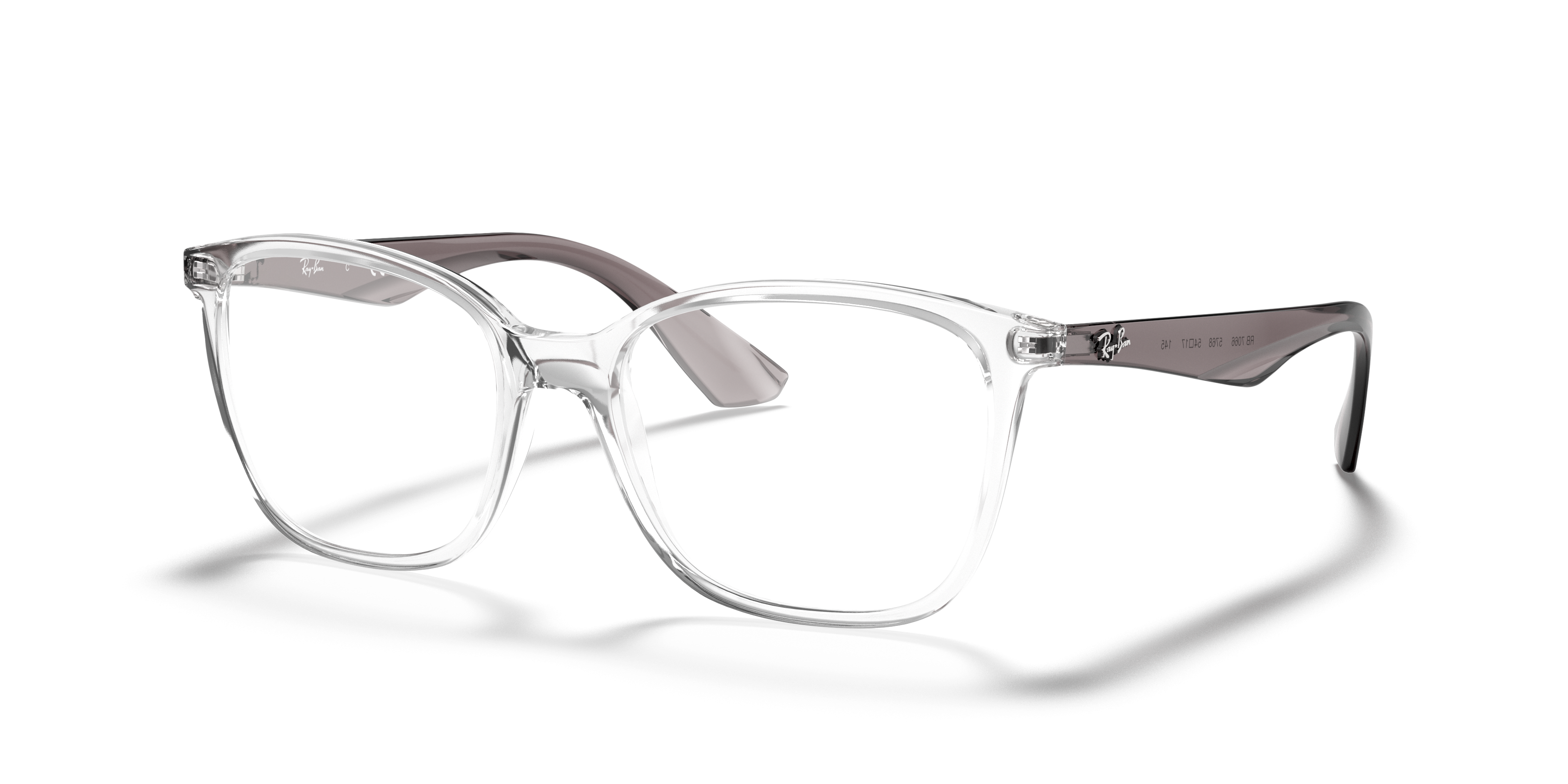 RB7066 Transparent KunststoffEyeglass Frames von B24, Dreiviertelansicht