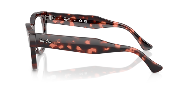 Mega Hawkeye Optics Pink Havana AcetatEyeglass Frames von B24, Seitenansicht