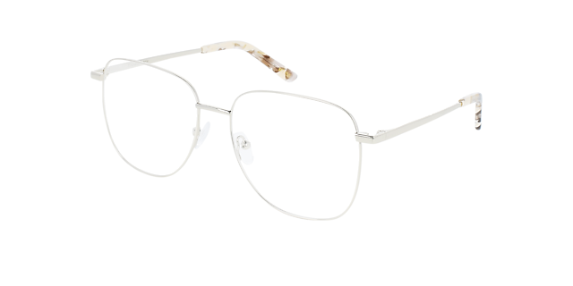 Miley Light Gold Metal MetallEyeglass Frames von B24, Dreiviertelansicht