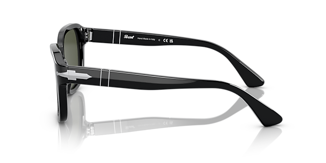 PO3305S Zwart AcetaatSunglass Frames van B24, Zijaanzicht