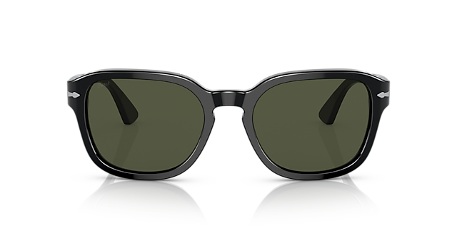 PO3305S Zwart AcetaatSunglass Frames van B24, Vooraanzicht