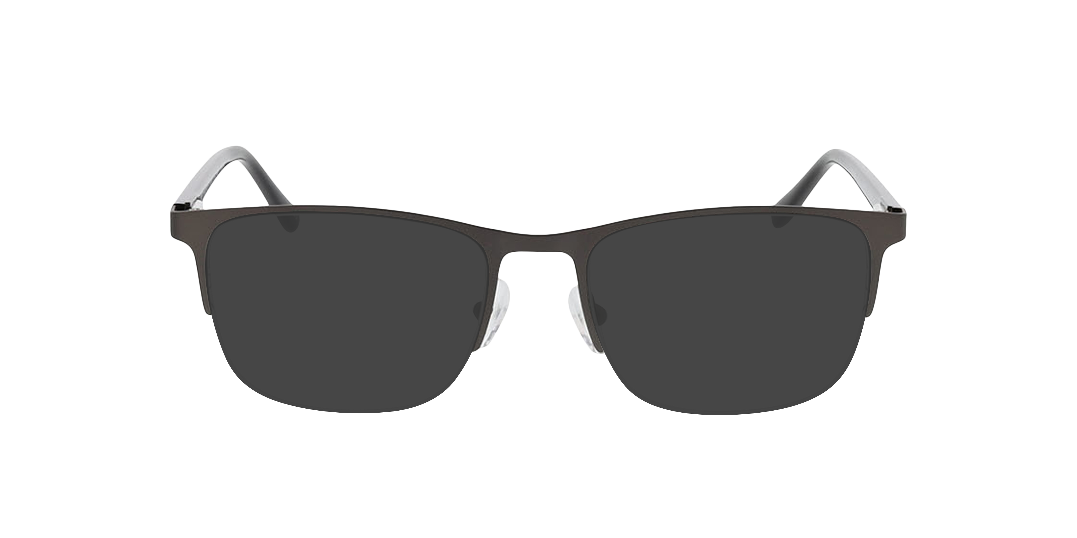 Louisville Mat gunmetal  &  zwart MetaalEyeglass Frames van B24, met getinte lenzen