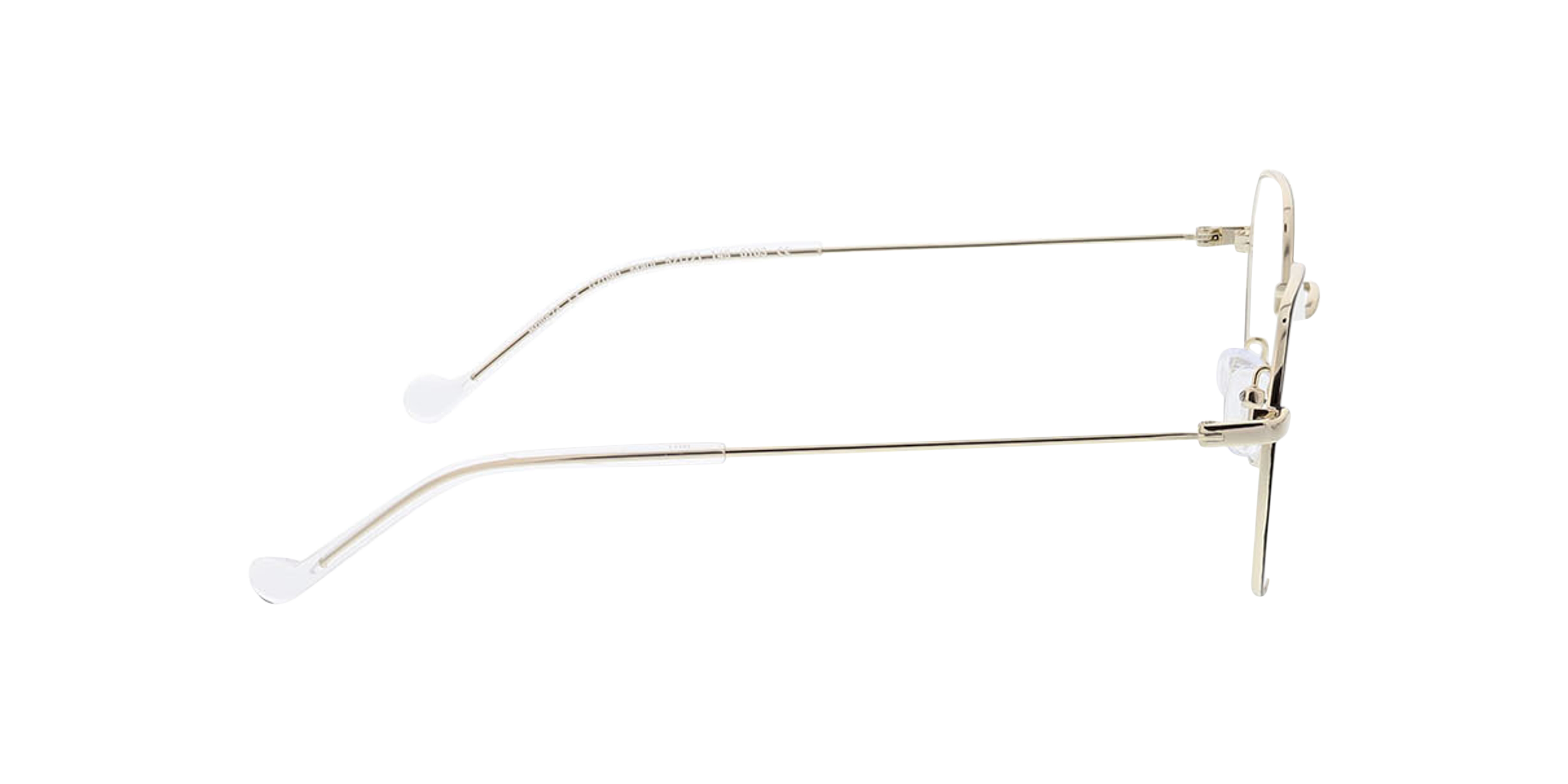 Maui Zwart & goud MetaalEyeglass Frames van B24, Zijaanzicht