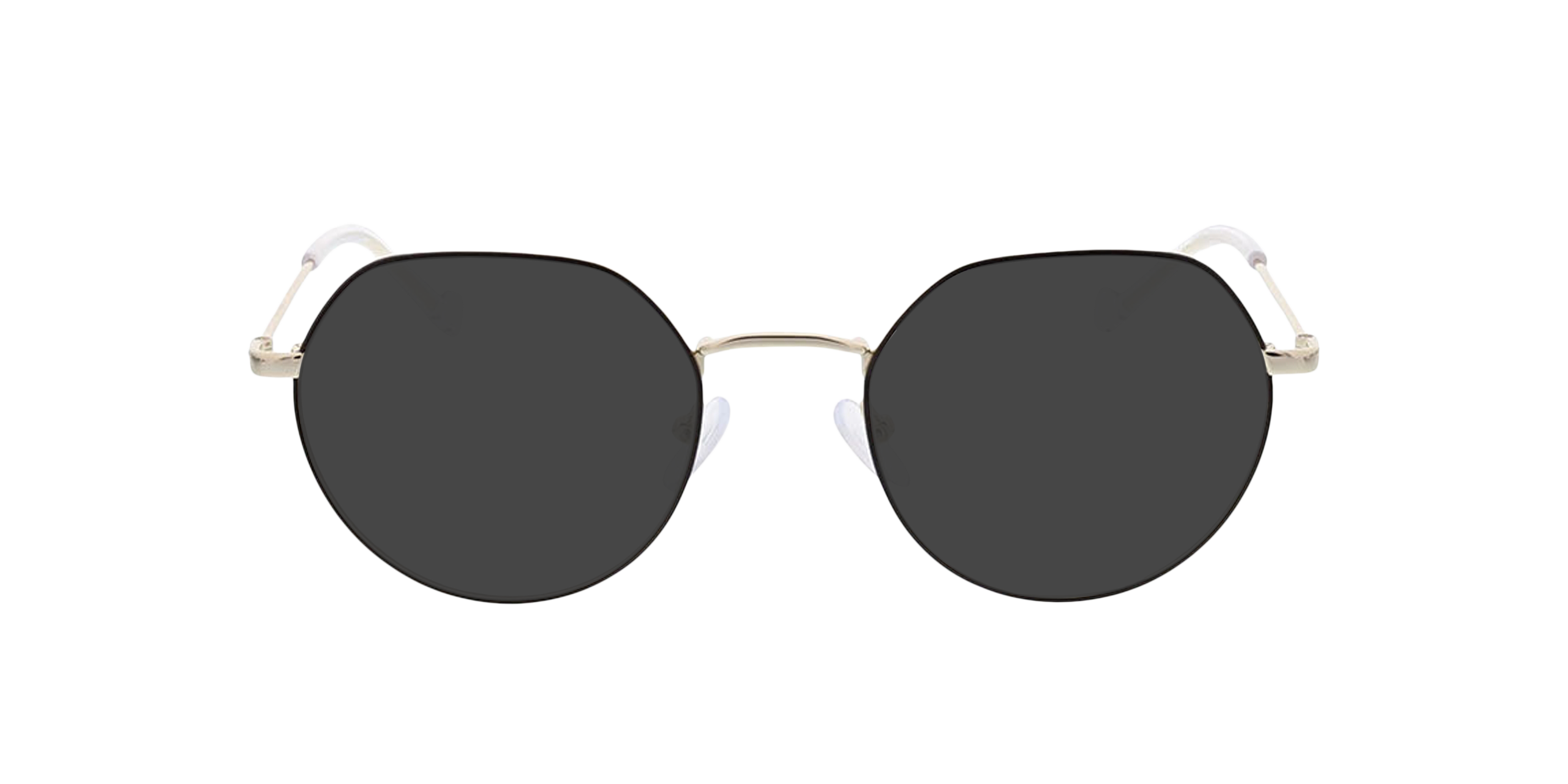 Maui Zwart & goud MetaalEyeglass Frames van B24, met getinte lenzen