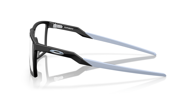 Futurity Schwarz satiniert KunststoffEyeglass Frames von B24, Seitenansicht