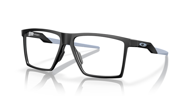 Futurity Schwarz satiniert KunststoffEyeglass Frames von B24, Dreiviertelansicht