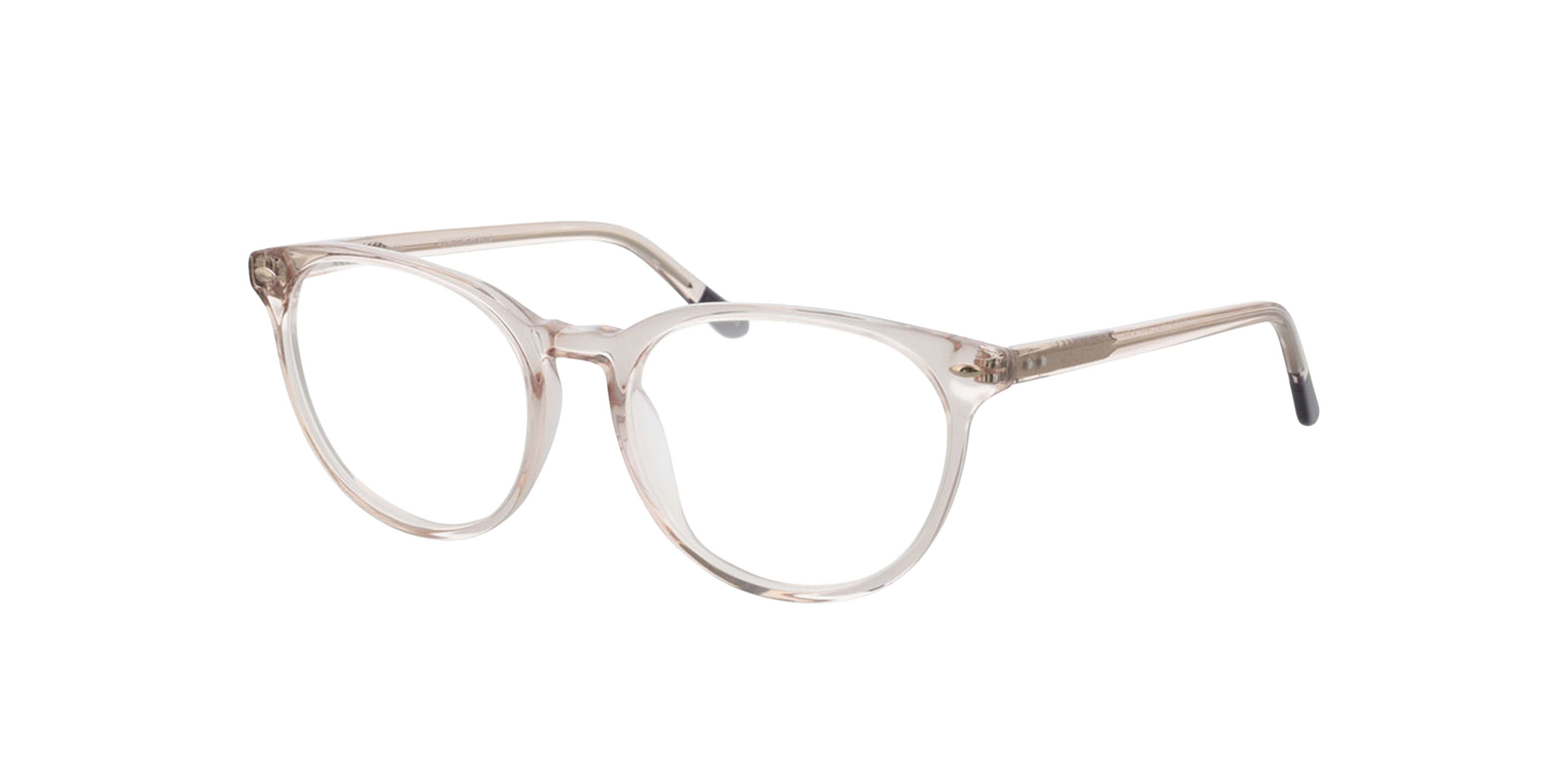 London Kristal roze  &  paars pootje AcetaatEyeglass Frames van B24, Hoekweergave