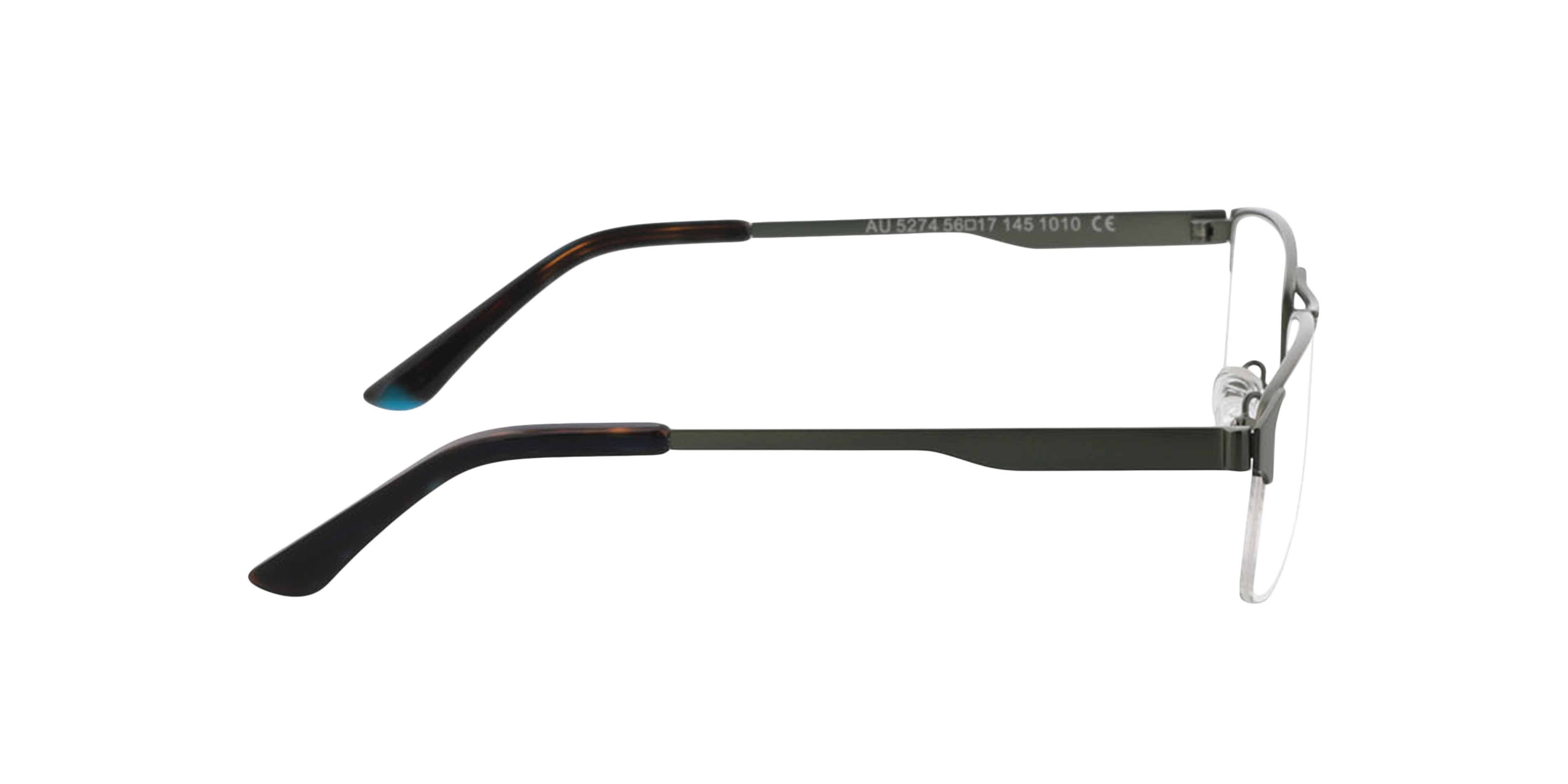 Bilbao Green  &  Bilayer Blue Havana MetallEyeglass Frames von B24, Seitenansicht