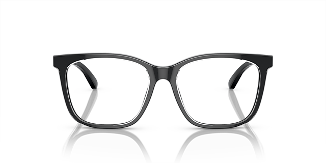 EA3228 Shiny Black & Top Crystal AcetatEyeglass Frames von B24, Vorderansicht