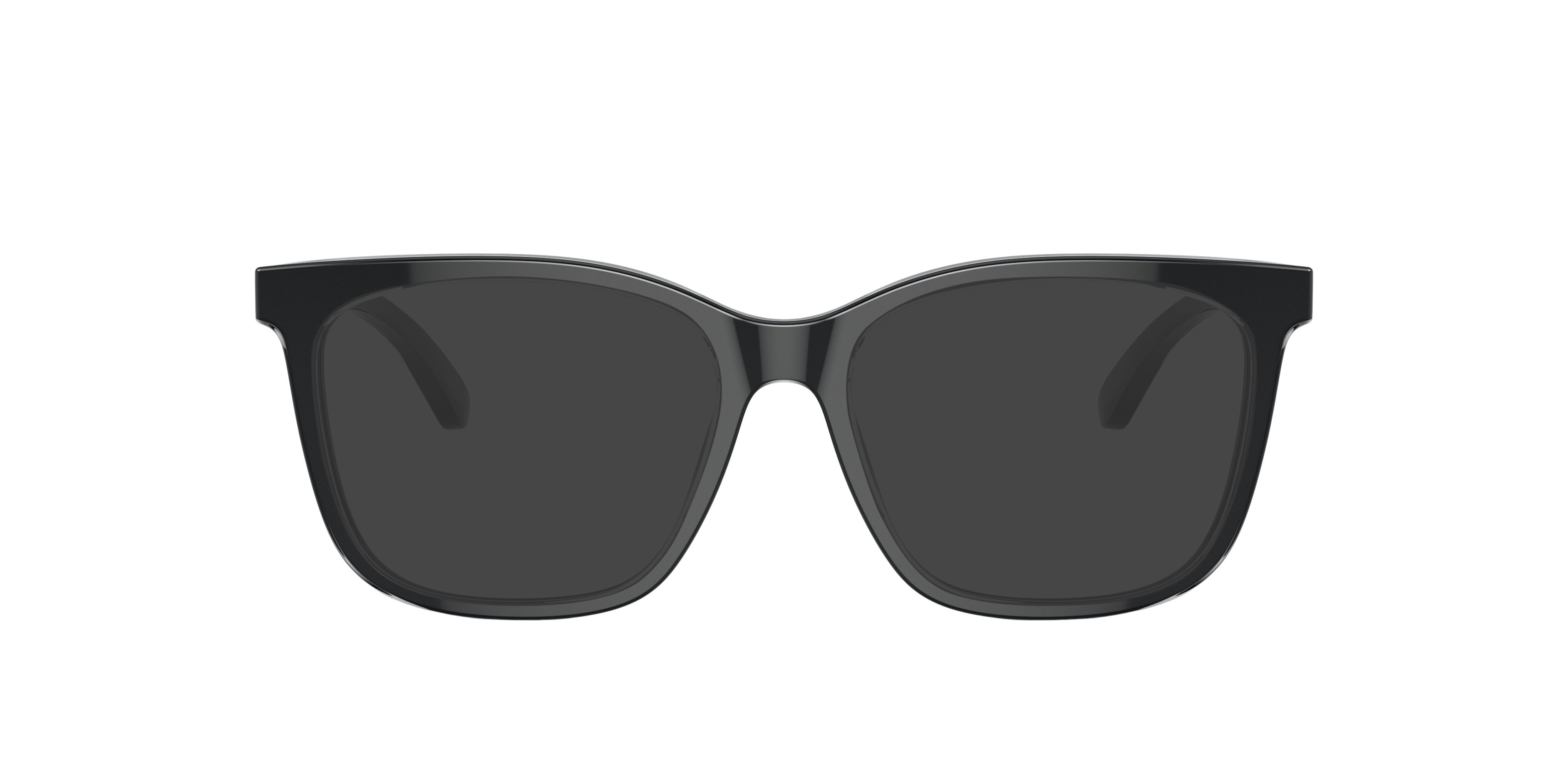 EA3228 Glanzend zwart & bovenkant kristal AcetaatEyeglass Frames van B24, met getinte lenzen