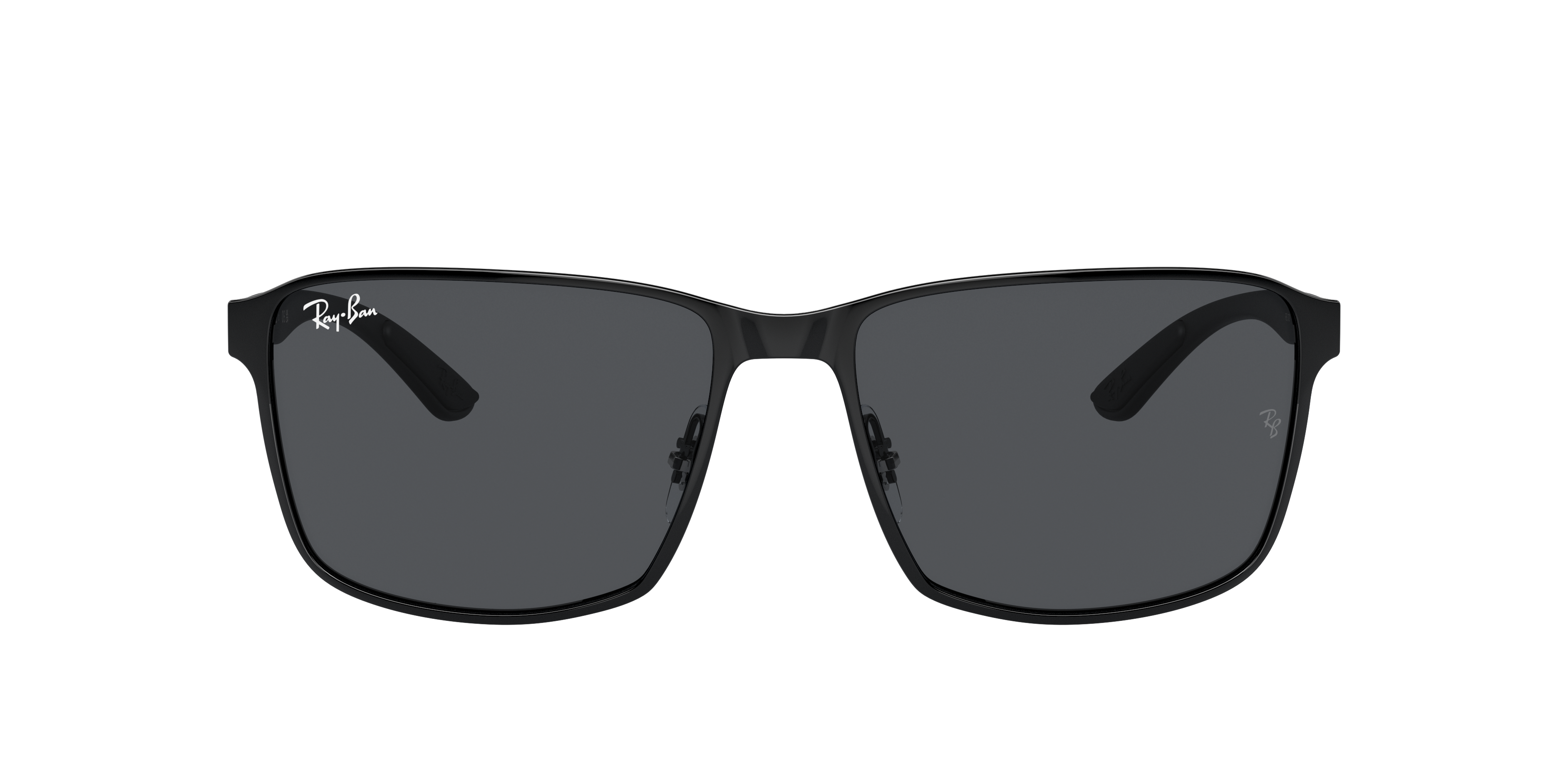 RB3721 Zwart op Zwart MetaalSunglass Frames van B24, met getinte lenzen