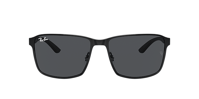 RB3721 Zwart op Zwart MetaalSunglass Frames van B24, met getinte lenzen