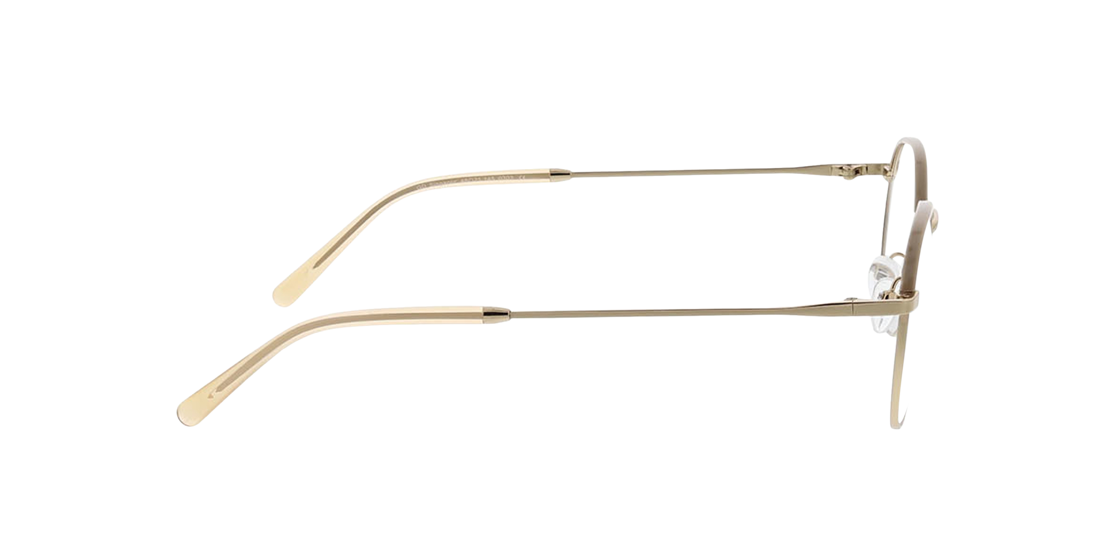 Singapur Beige  &  goud MetaalEyeglass Frames van B24, Zijaanzicht