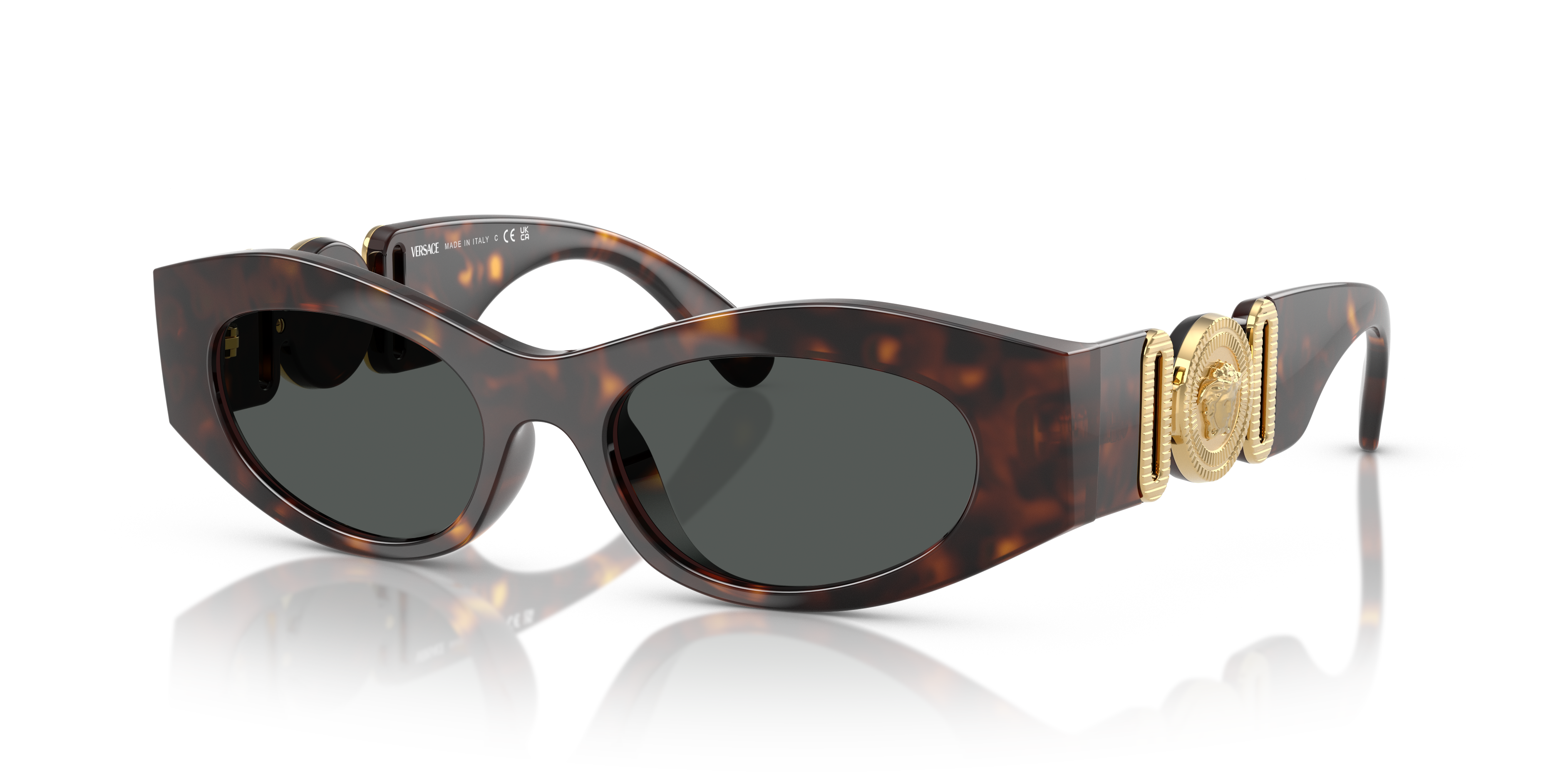VE4480U Havana KunststoffSunglass Frames von B24, Dreiviertelansicht