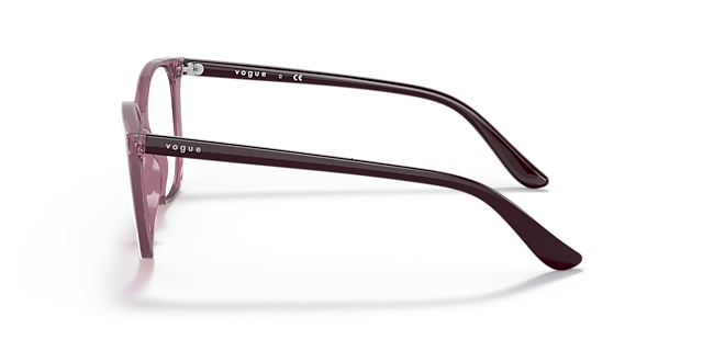 VO5356 Violett transparent KunststoffEyeglass Frames von B24, Seitenansicht