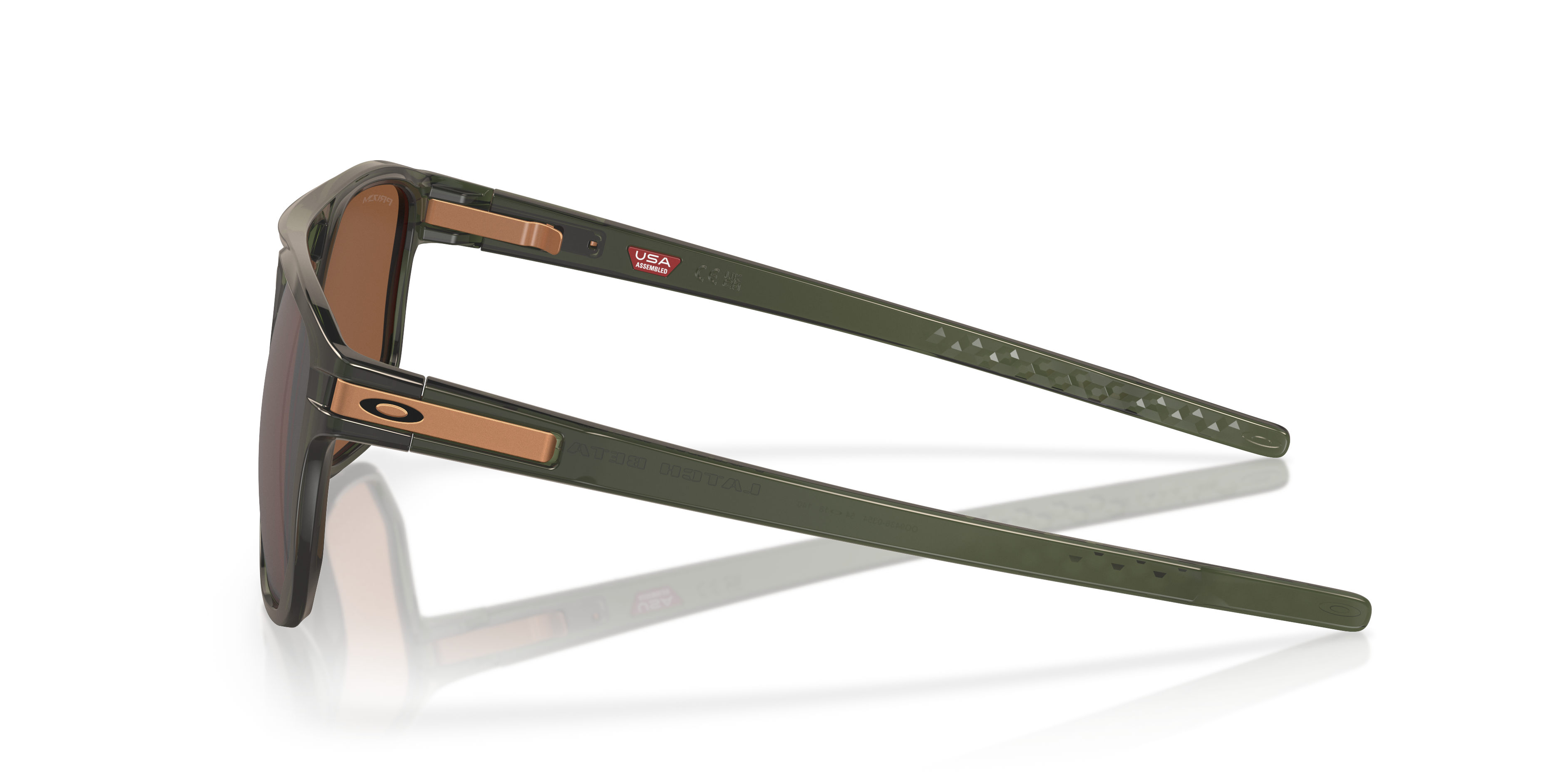 Latch™ Beta Olive Ink KunststoffSunglass Frames von B24, Seitenansicht