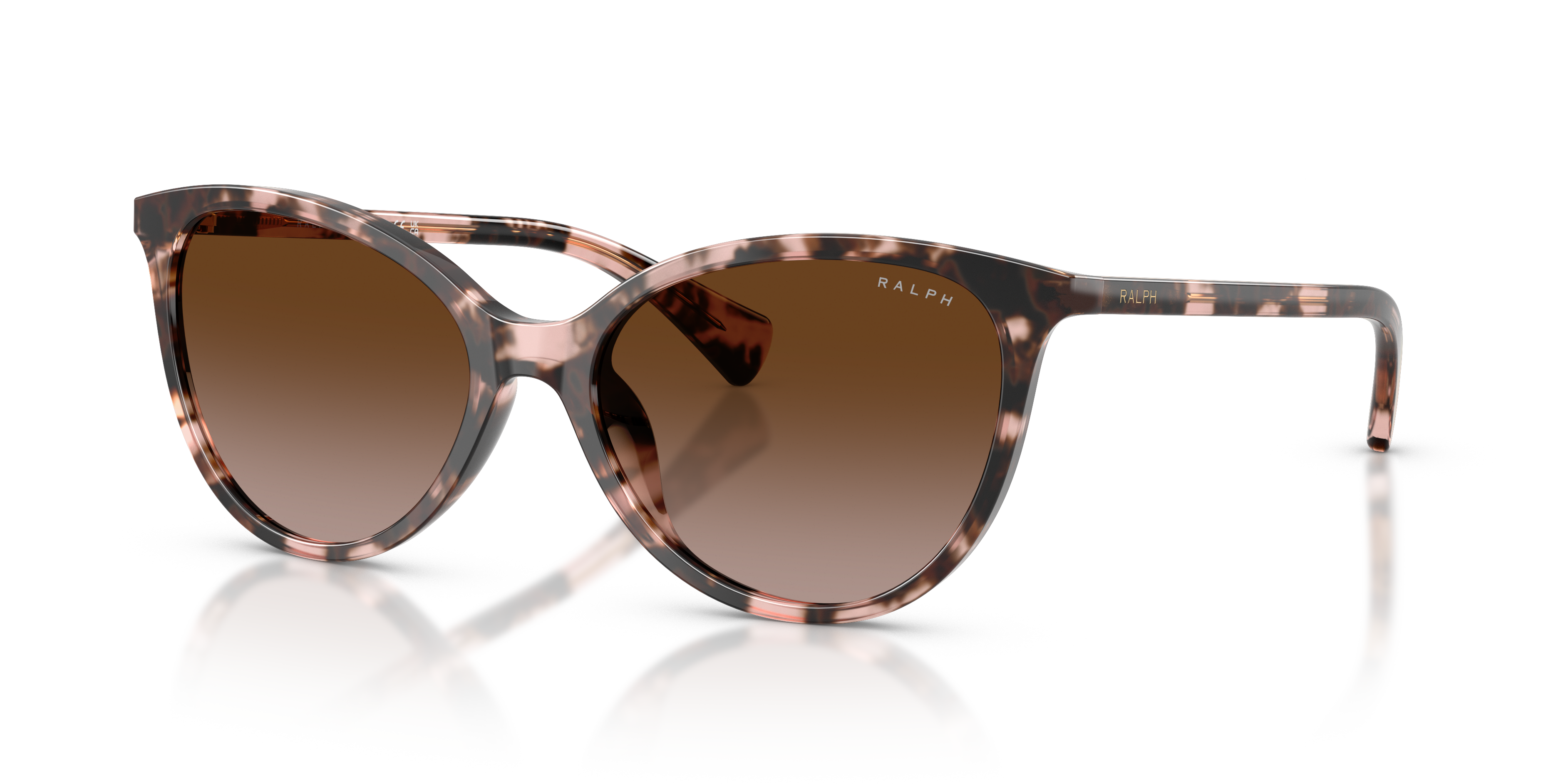 RA5339U Roze Havana AcetaatSunglass Frames van B24, Hoekweergave