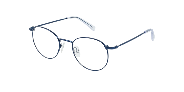 Ceo Navy Blue TitaanEyeglass Frames van B24, Hoekweergave