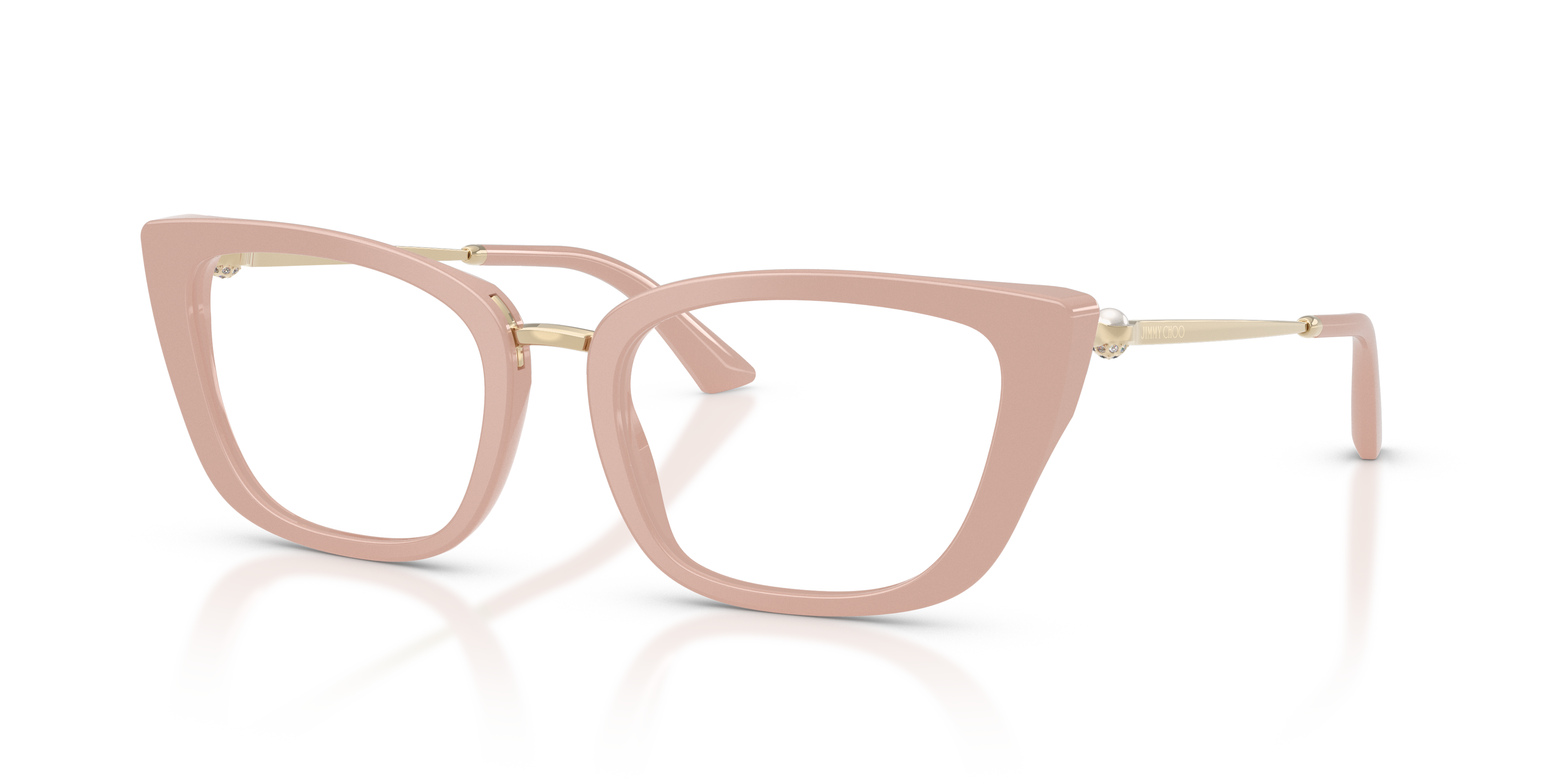 JC3034HB Rose AcetaatEyeglass Frames van B24, Hoekweergave