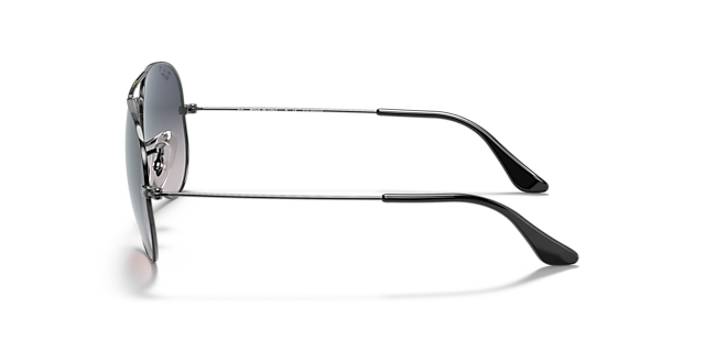 RB3025 Staalgrijs MetaalSunglass Frames van B24, Zijaanzicht
