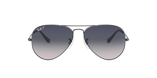 RB3025 Staalgrijs MetaalSunglass Frames van B24, met getinte lenzen