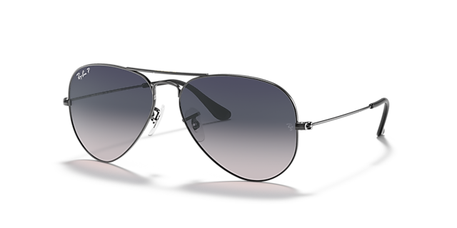 RB3025 Staalgrijs MetaalSunglass Frames van B24, Hoekweergave