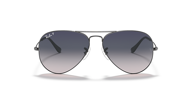 RB3025 Staalgrijs MetaalSunglass Frames van B24, Vooraanzicht