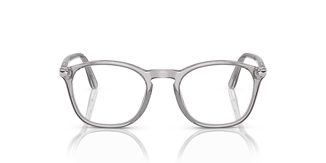 PO3007V Transparant grijs AcetaatEyeglass Frames van B24, Vooraanzicht