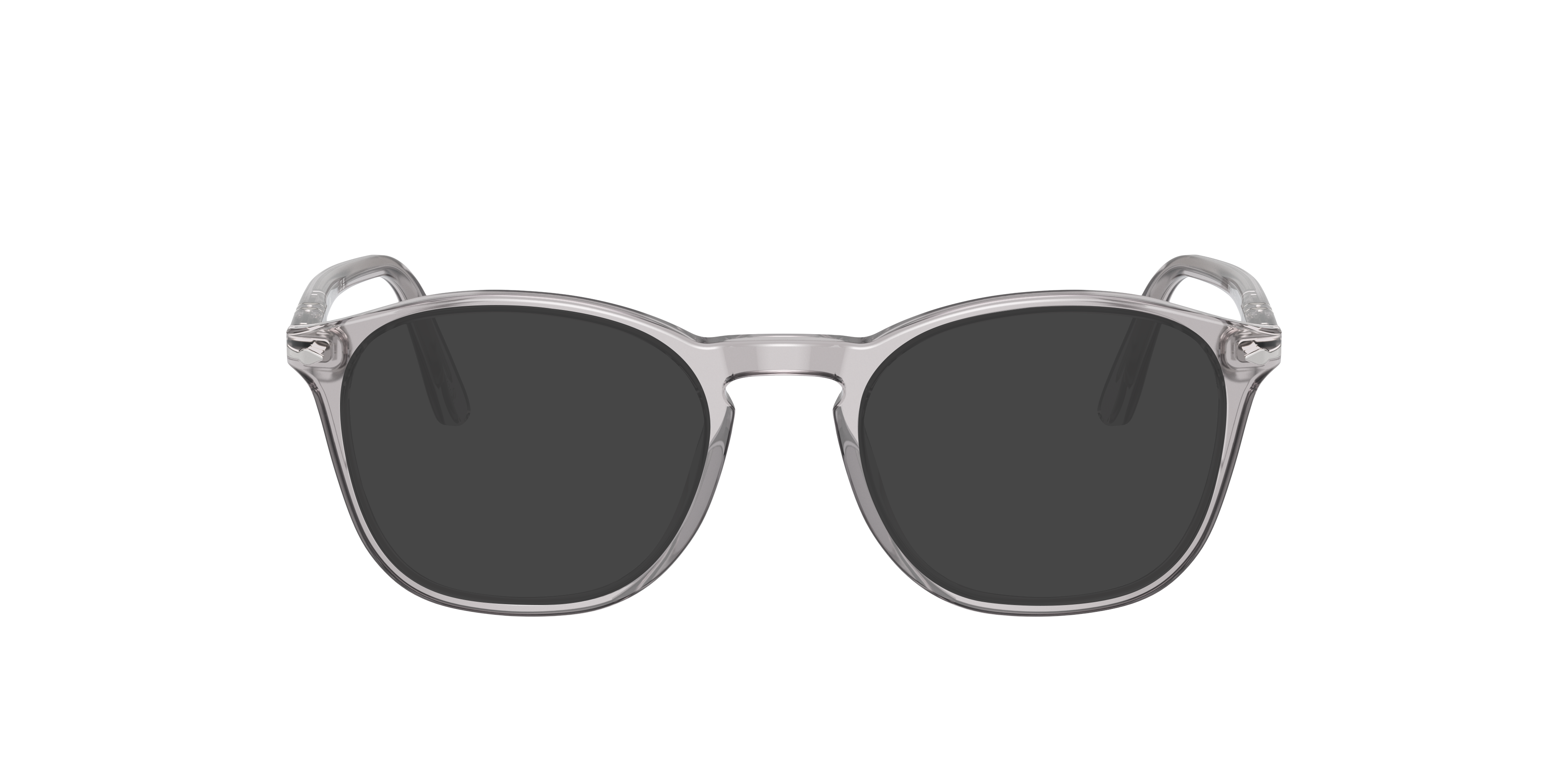 PO3007V Transparant grijs AcetaatEyeglass Frames van B24, met getinte lenzen